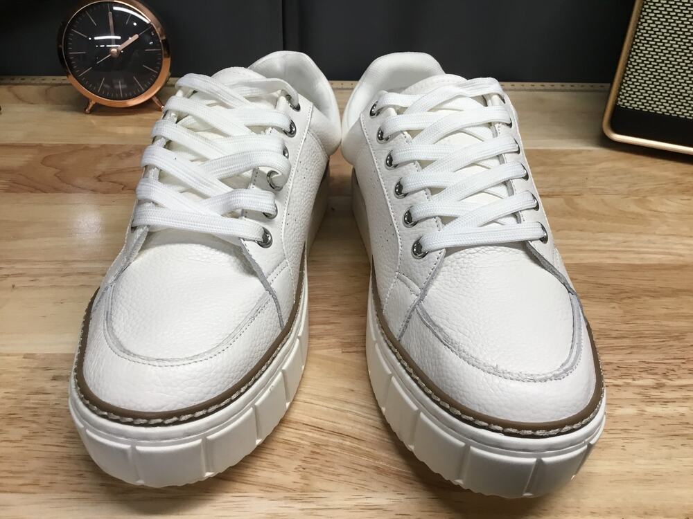 Vince Camuto Rezelli Sneakers Women's US 10M White Faux Leather Platform Shoes